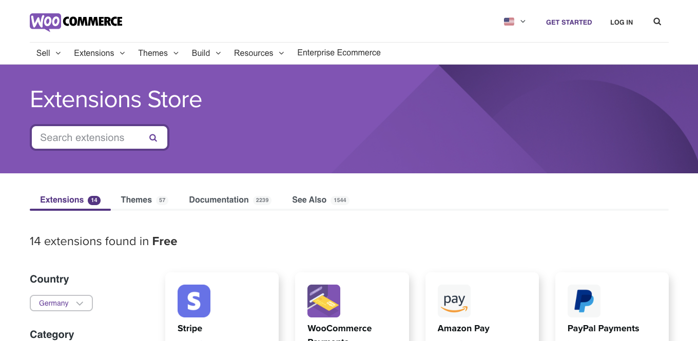 WooCommerce Extensions Store