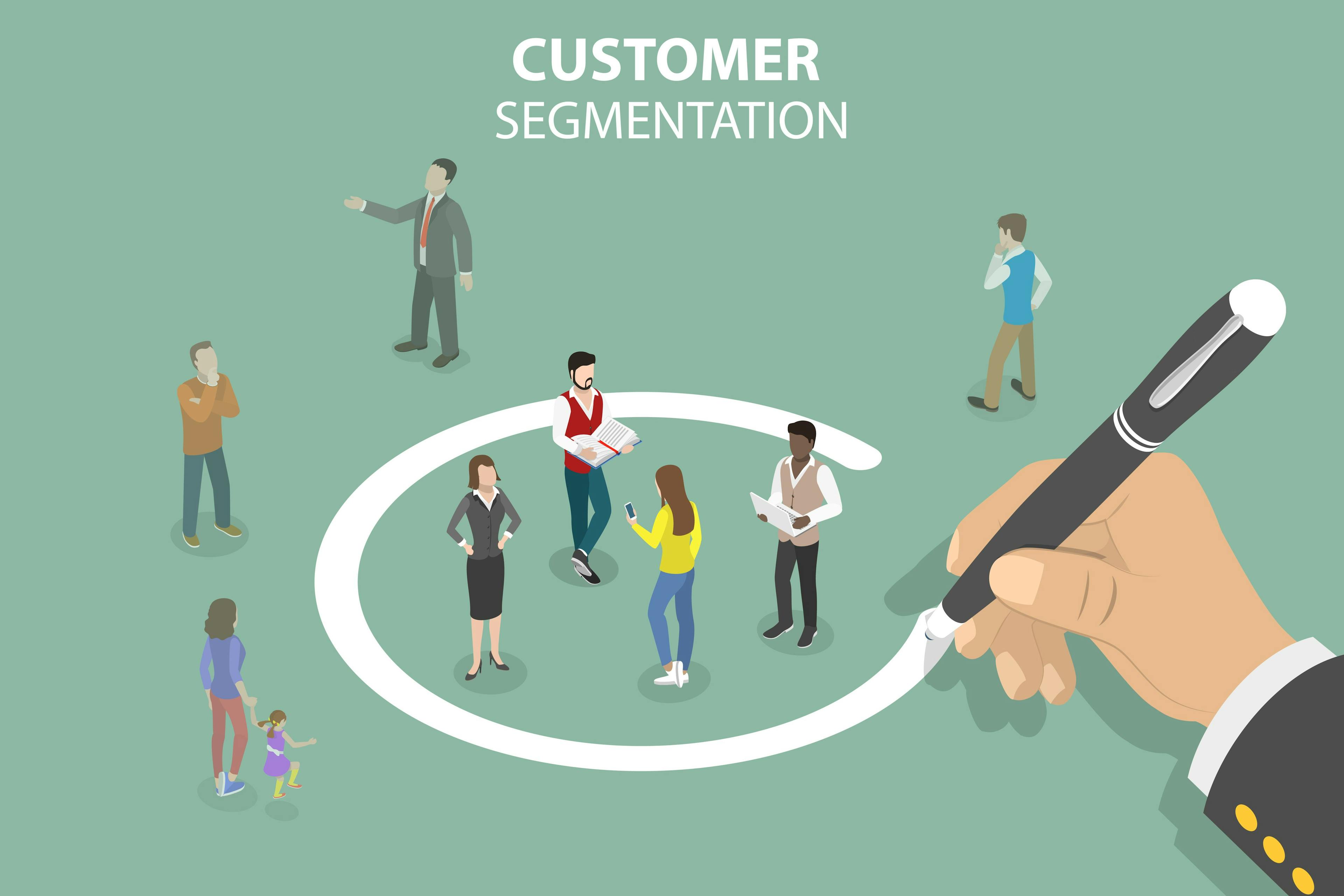 customer segmentation to identify correct target market and target audience