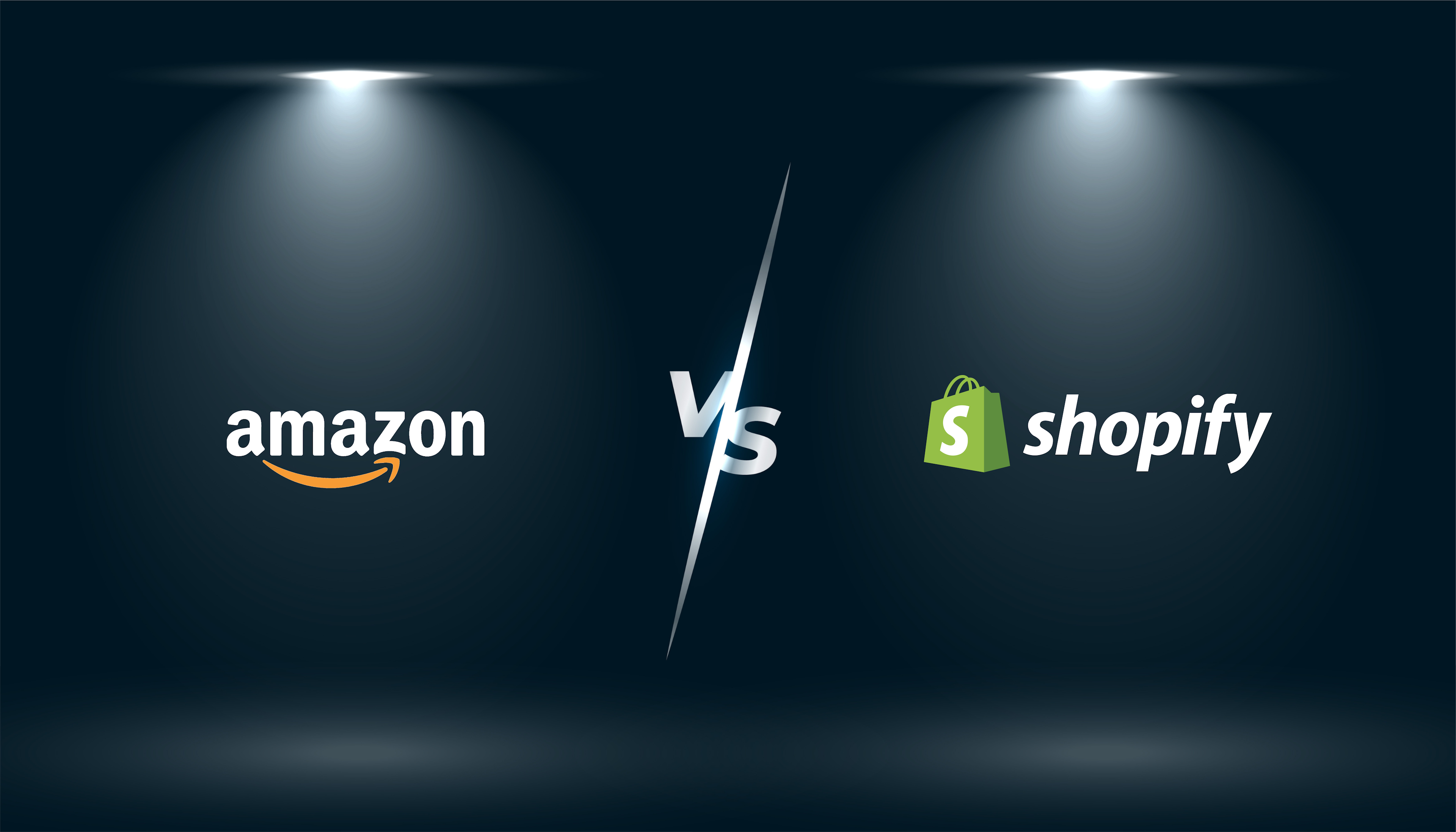 image depicting Amazon VS Shopify