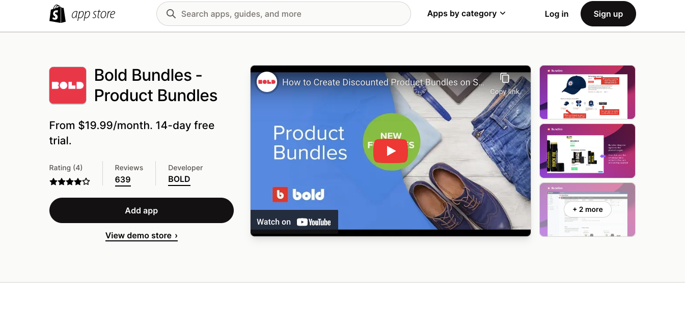 Bold Bundles – Product Bundles
